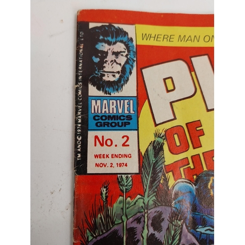 388 - 1974 No 2 Planet of the Apes Marvel comic. {28 cm H x 21 cm W}.