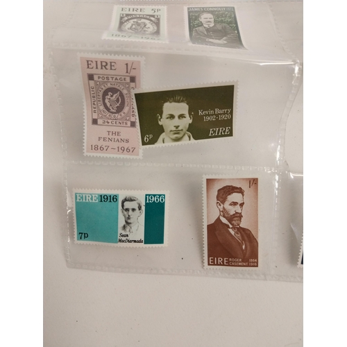 395 - Collection of Irish political commemoration stamps.