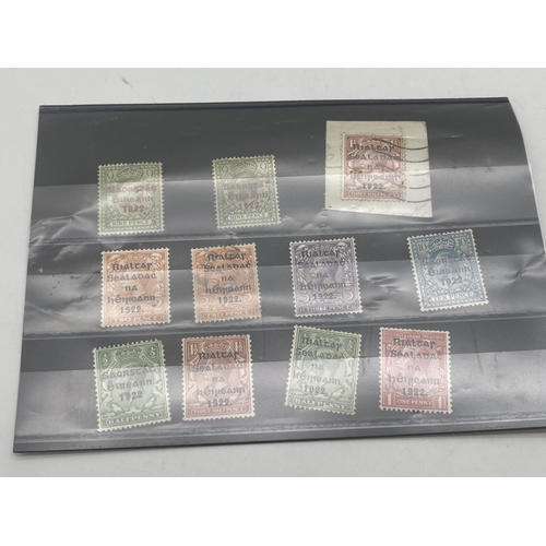 400 - Collection of twenty three overprint Irish Republic - Saorstat Eireann 1922 and Rialtas Sealada? na ... 