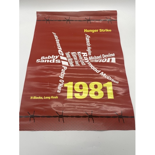 402 - Re Printed 1981 Hunger Strike H - Block, Long Kesh poster - Bobby Sands, Joe Mc Donnell, Francis Hug... 