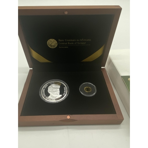 409 - 90th. Anniversary Michael Collins 1890-1922 Gold & Silver Two Coin Proof Set in presentation case an... 