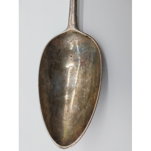 457 - Irish silver ladle. Hallmarked in Dublin. 1741 or 1825 Maker possibly John Loughlin Snr / John Llyod... 