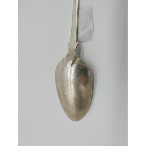 460 - Two English silver table spoons. Hallmarked in London 1853. Maker George William Adams. Wt: 164grms.