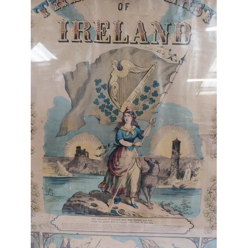 86 - Sunburst of Ireland original framed print. {90 cm H x 78 cm W}.