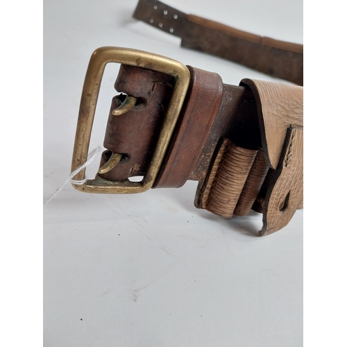 96 - 20th C. leather bullet belt. {94 cm W}