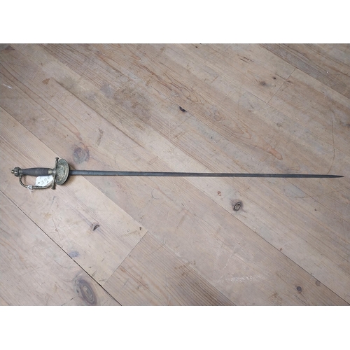 308a - 19th C. Victoria Royal Officer's Rapier. {96 cm L x 9 cm W}.