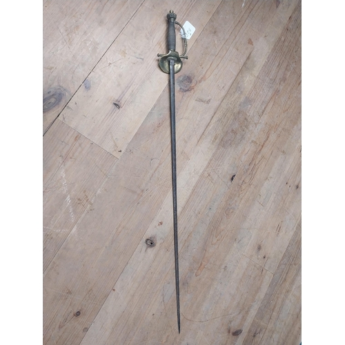 308a - 19th C. Victoria Royal Officer's Rapier. {96 cm L x 9 cm W}.