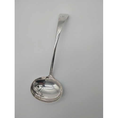 521a - EPNS ladle and serving spoon.