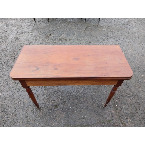 906 - 19th C. turn over leaf tea table {}.