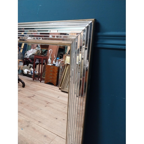 912 - Pair of decorative wall mirrors {107 cm H x 76 cm W].