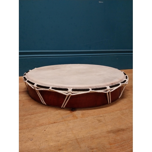 941 - African hand drum {9 cm H x 42 cm Dia.}.