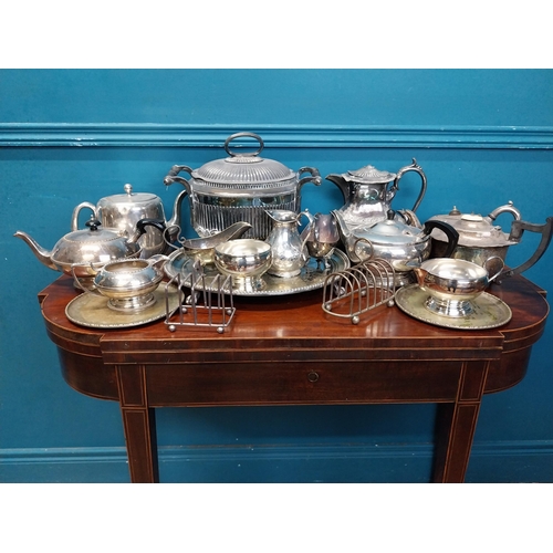 980 - Large collection of silver plate.