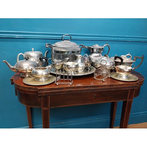 980 - Large collection of silver plate.