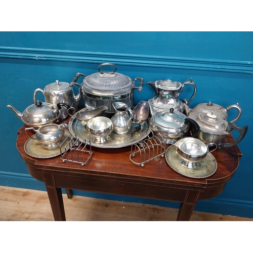 980 - Large collection of silver plate.