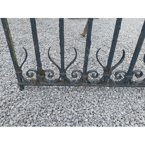 1006 - 19th C. decorative wrought iron garden gate {109 cm H x 117 cm W}.