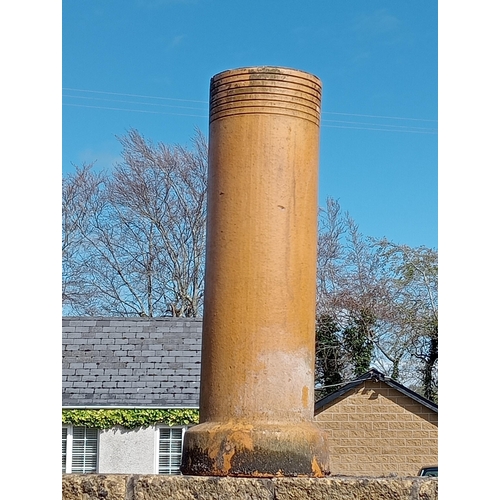 303 - Three salt glazed chimney pots {H 70cm x Dia 24cm }. (NOT AVAILABLE TO VIEW IN PERSON)