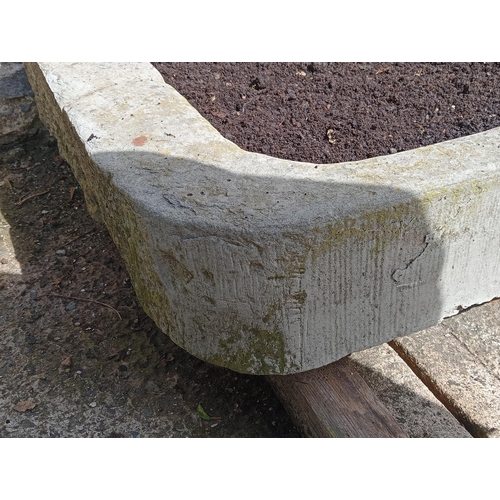 311 - Large sandstone trough {H 16cm x W 198cm x D 78cm }. (NOT AVAILABLE TO VIEW IN PERSON)