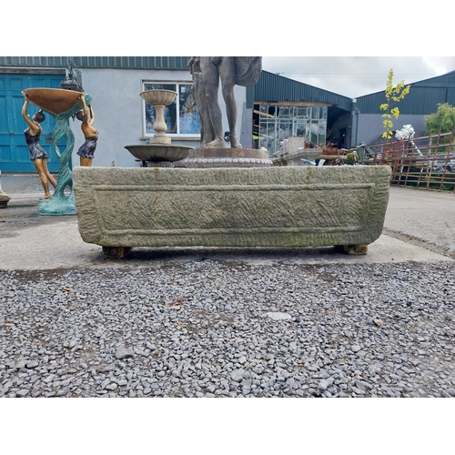 312 - Good quality sandstone trough {40 cm H x 145 cm W x 40 cm D}.