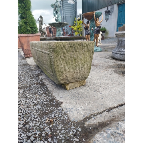 312 - Good quality sandstone trough {40 cm H x 145 cm W x 40 cm D}.