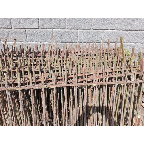 374 - Wrought iron railings {Total length 40 metres x H 114cm }. (NOT AVAILABLE TO VIEW IN PERSON)