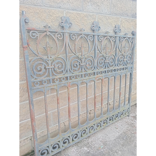 41 - 19th C. cast iron gate {H 156cm x W 175m}. (NOT AVAILABLE TO VIEW IN PERSON)