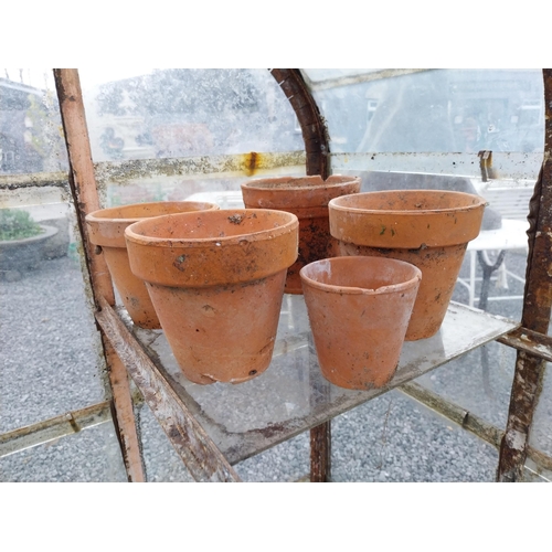 508 - Collection of eighteen 20th C. terracotta plant pots.