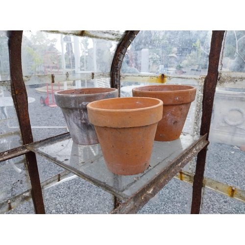 508 - Collection of eighteen 20th C. terracotta plant pots.