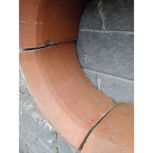 513 - Terracotta circular surround {85 x 85 x D 30cm inside Dia 51cm }.