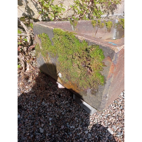 53 - Salt glazed sandstone trough {H 40cm x W 137cm x D 40cm }.