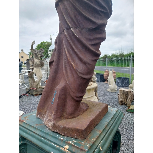 545 - Good quality cast iron statue of Venus de Milo {150 cm H x 48 cm W x 48 cm D}.