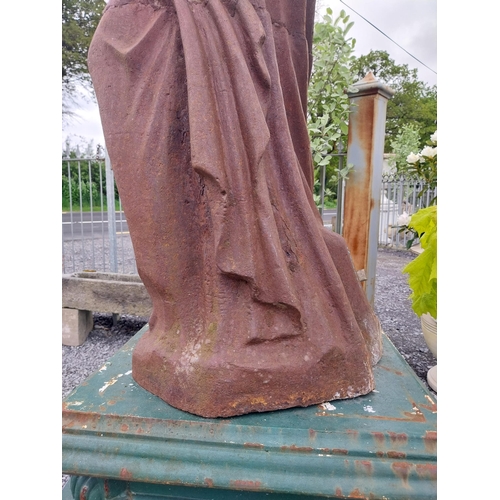 545 - Good quality cast iron statue of Venus de Milo {150 cm H x 48 cm W x 48 cm D}.