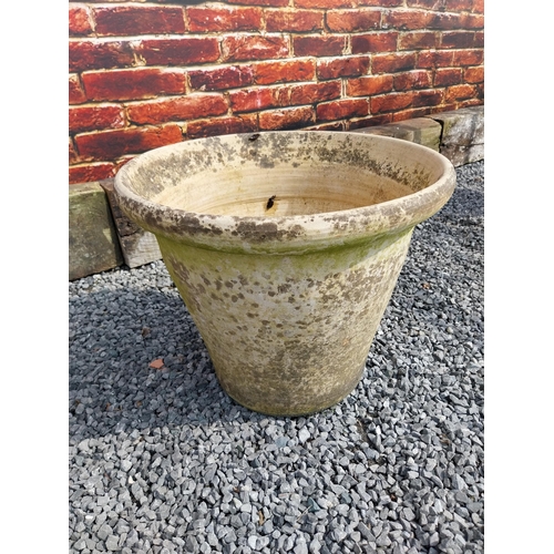 558 - Early 20th C. terracotta planter {46 cm H x 54 cm Dia.}.