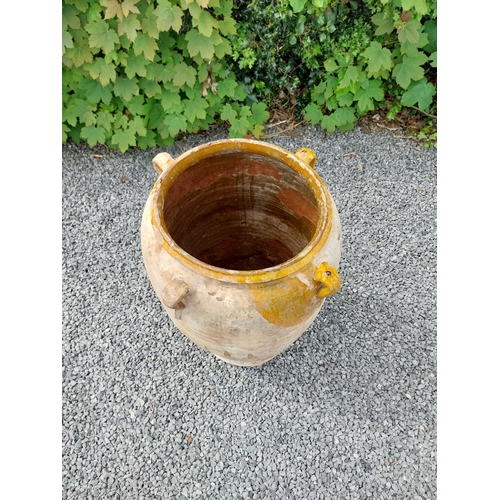 568 - Rare 19th C. Spanish terracotta olive pot {80 cm H x 53 cm Dia.}.