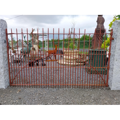 618 - 19th C. wrought iron entrance gate {155 cm H x 260 cm W}.