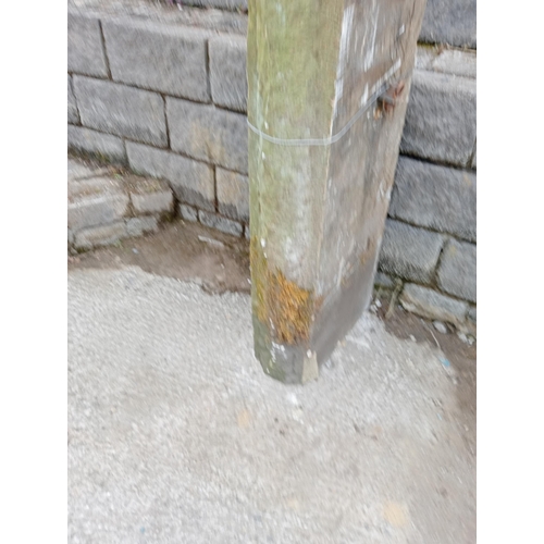 623 - Pair of Victorian bullnose top cottage gatepost sandstone {H 140cm x W 23cm x D 46cm }. (NOT AVAILAB... 