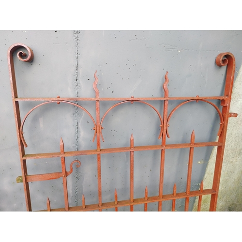 648 - 19th C. wrought iron garden gate {132 cm H x 114 cm W}.