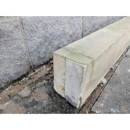 725 - Four Victorian sandstone reclaimed window sills {Each H 15cm x W 110cm x D 14cm }. (NOT AVAILABLE TO... 