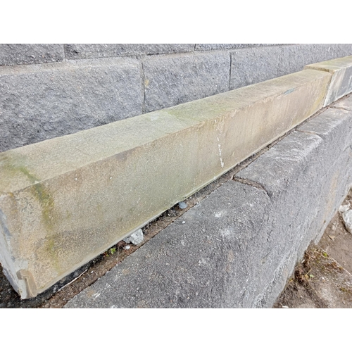 725 - Four Victorian sandstone reclaimed window sills {Each H 15cm x W 110cm x D 14cm }. (NOT AVAILABLE TO... 