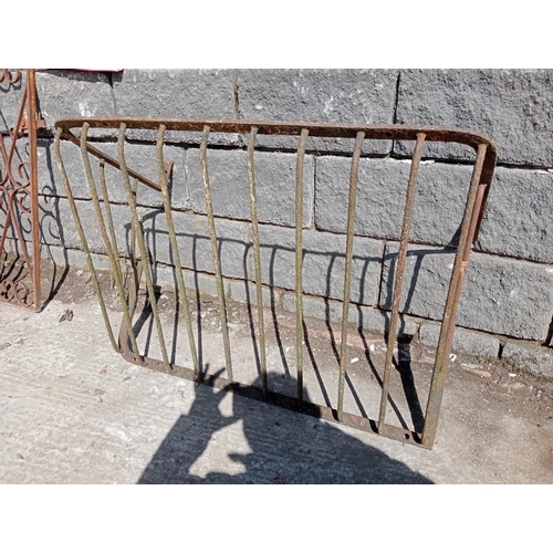 745 - Wrought iron hay feeder rectangle {H 60cm x W 98cm x D 46cm }.