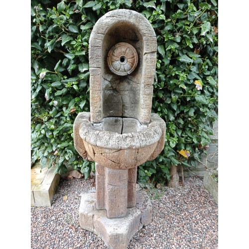 749 - Stone Henri studio water fountain {H 145cm x W 60cm x D 50cm}.