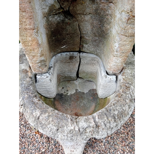 749 - Stone Henri studio water fountain {H 145cm x W 60cm x D 50cm}.