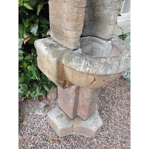 749 - Stone Henri studio water fountain {H 145cm x W 60cm x D 50cm}.