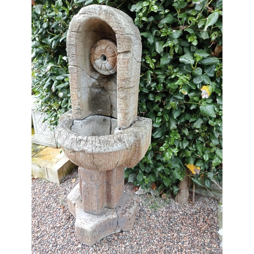 749 - Stone Henri studio water fountain {H 145cm x W 60cm x D 50cm}.