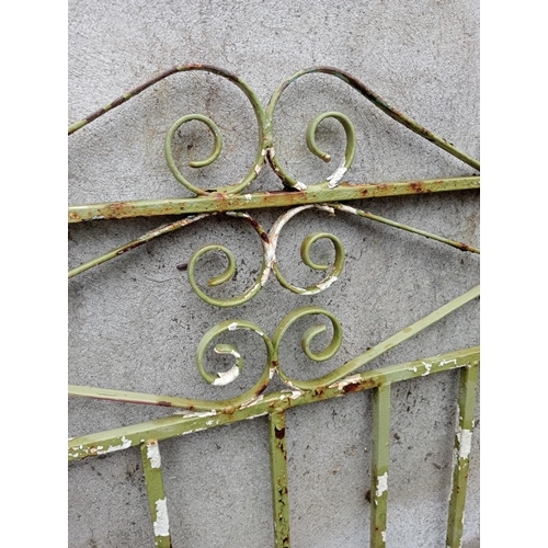 758A - Wrought iron forged pedestrian gate {H 70cm x W 70cm }. (NOT AVAILABLE TO VIEW IN PERSON)