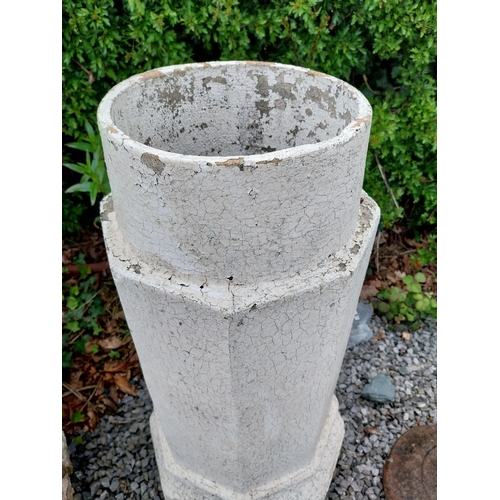 832 - Terracotta chimney pot {79 cm H x 38 cm Dia.}.