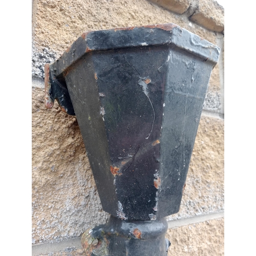 863 - Cast iron hopper {H 34cm x W 22cm x D 18cm }. (NOT AVAILABLE TO VIEW IN PERSON)