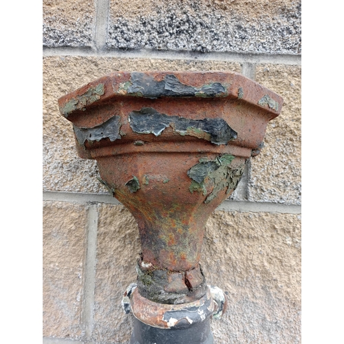 864 - Cast iron hopper {H 30cm x W 30cm x D 16cm }. (NOT AVAILABLE TO VIEW IN PERSON)