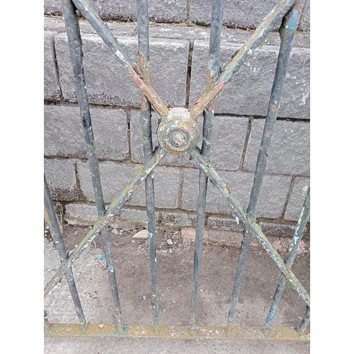 917 - Forged iron pedestrian gate circa 1900s {H 160cm x W 107cm }. (NOT AVAILABLE TO VIEW IN PERSON)