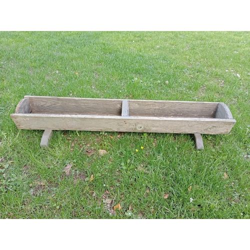 925 - Sheep feeder {H 23cm x W 150cm x D 40cm}.