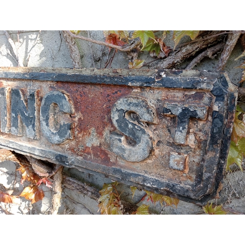 931 - Cast iron Street sign Harling St {H 18cm x W 79cm }. (NOT AVAILABLE TO VIEW IN PERSON)